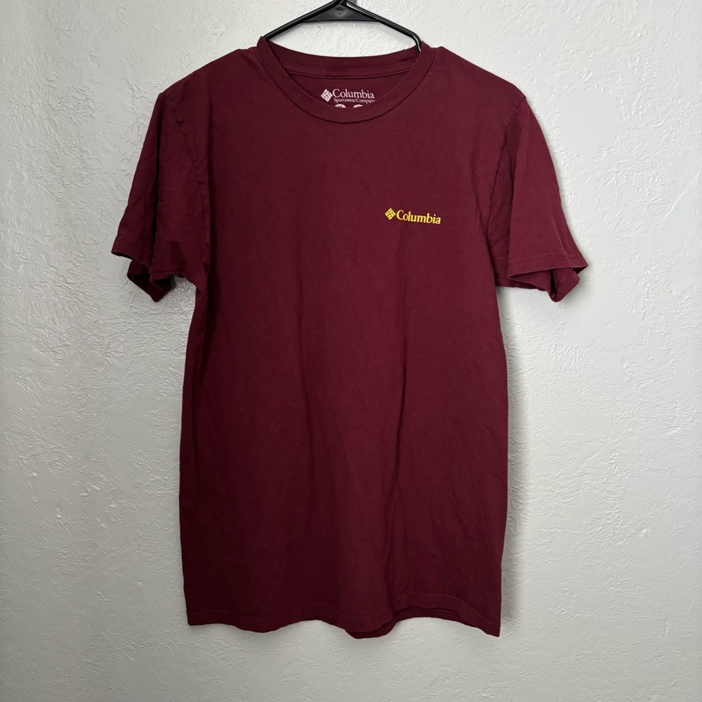 Columbia Men's Burgundy Short Sleeve Tee - Picture 4 of 8